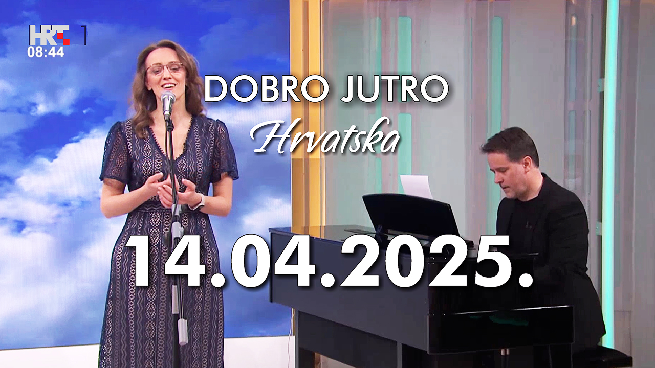 Dobro jutro Hrvatska 14.04.2025. predstavljanje autorske pjesme Pobjednik i Za Tebe stvorena